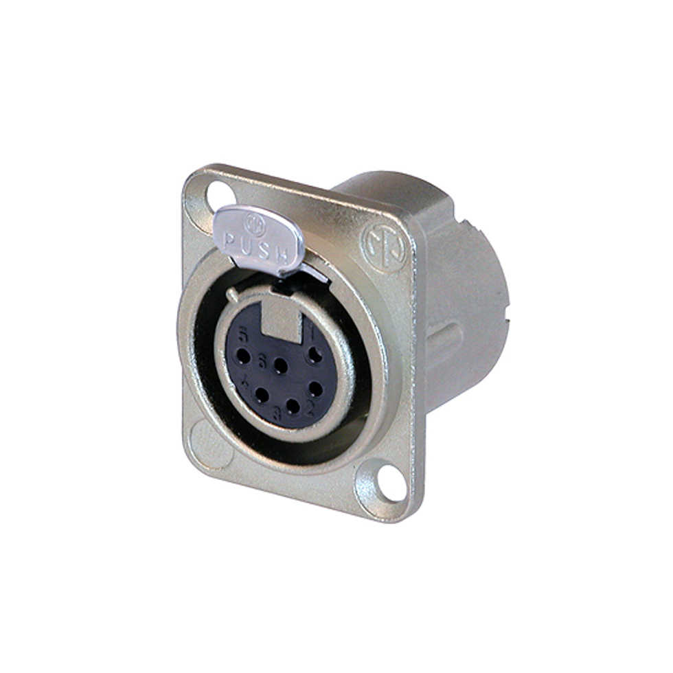 NC6FD-LX панельный разъем XLR Neutrik