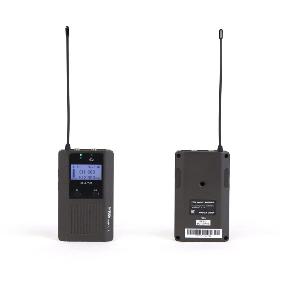 AWM-U1R компактный приёмник, 512-537МГц FBW