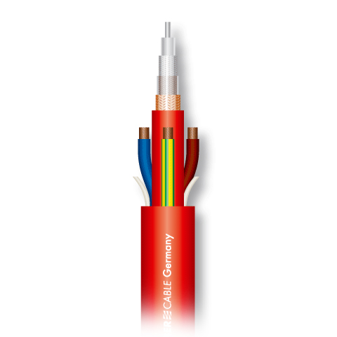 SC-POLARIS POWER Triax11+P комбинированный кабель (Triax11 + питание), PUR Sommer Cable