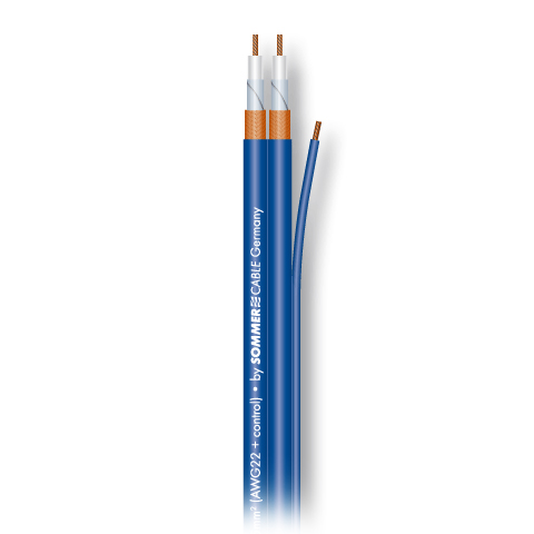 SC-SINUS CONTROL инструментальный/межблочный кабель, сдвоенный, 3x0,35 мм², голубой Sommer Cable