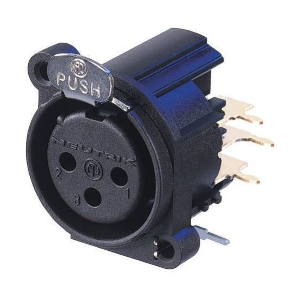 NC3FAHR2-D панельный разъем XLR Neutrik