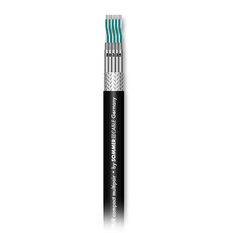 SC-TRANSFER HIGHFLEX AMCK10 аудиомультикор, 10х2х0,14 мм², PUR, черный Sommer Cable