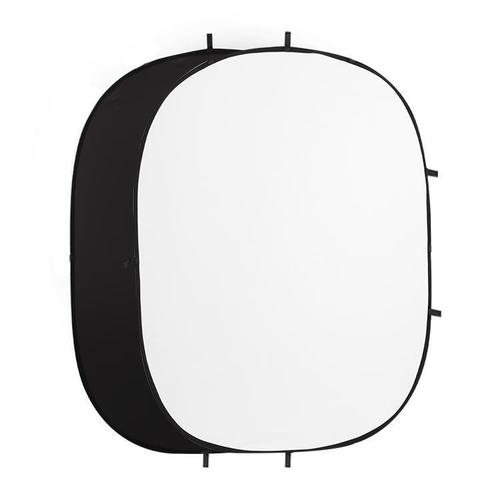 RE2010 white/black фон складной двусторонний 1,5х2 м, белый/черный E-Image