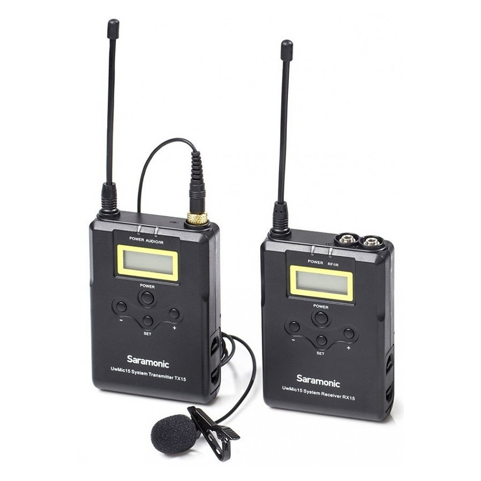 UwMic15 RX15+TX15 (1 передатчик + 1 приемник) радиопетличка Saramonic