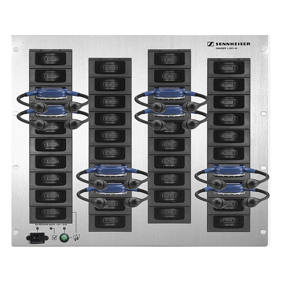 L 2021-40 стационарное зарядное устройство для приемников HDE 2020-D-II Sennheiser