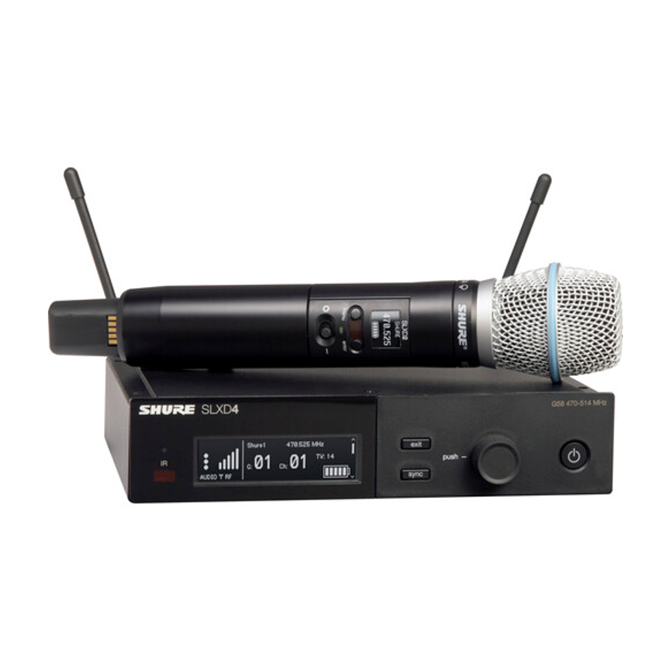 SLXD24E/B87A H56 одноканальная цифровая радиосистема с ручным передатчиком Shure