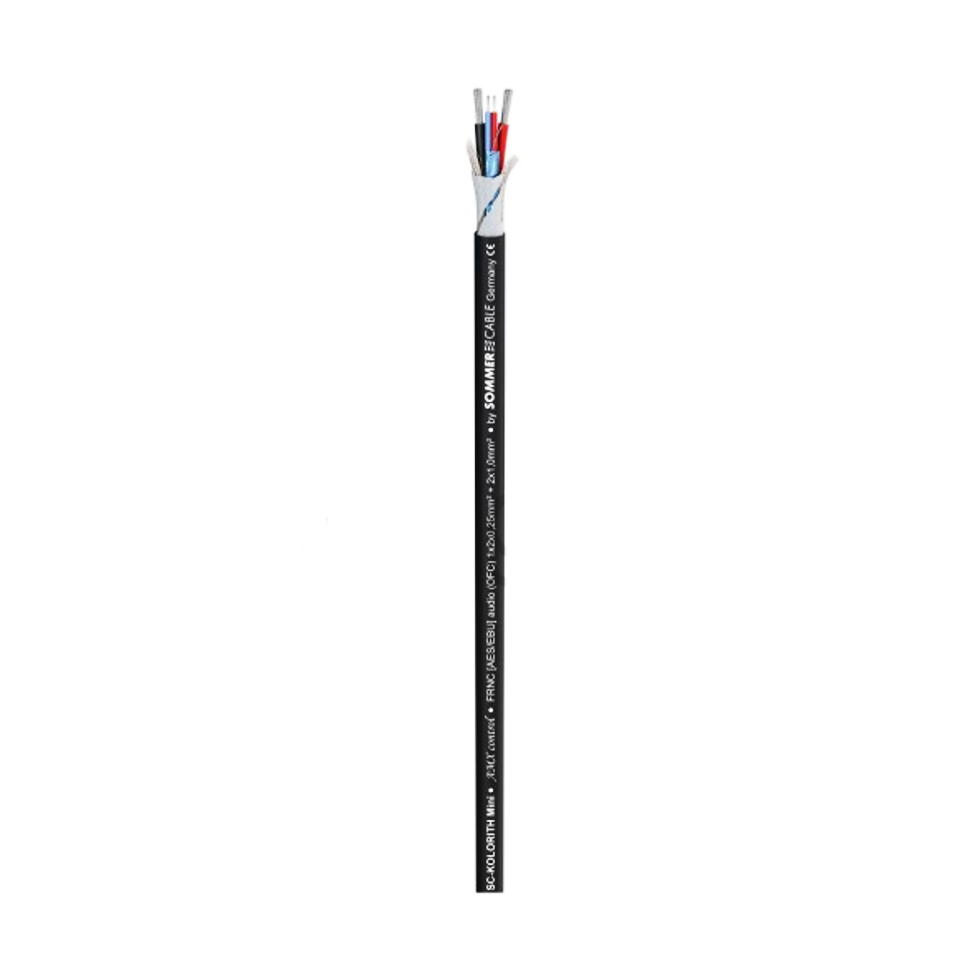 SC-KOLORITH MINI FRNC кабель комбинированный 2х0,25 мм² черный Sommer Cable