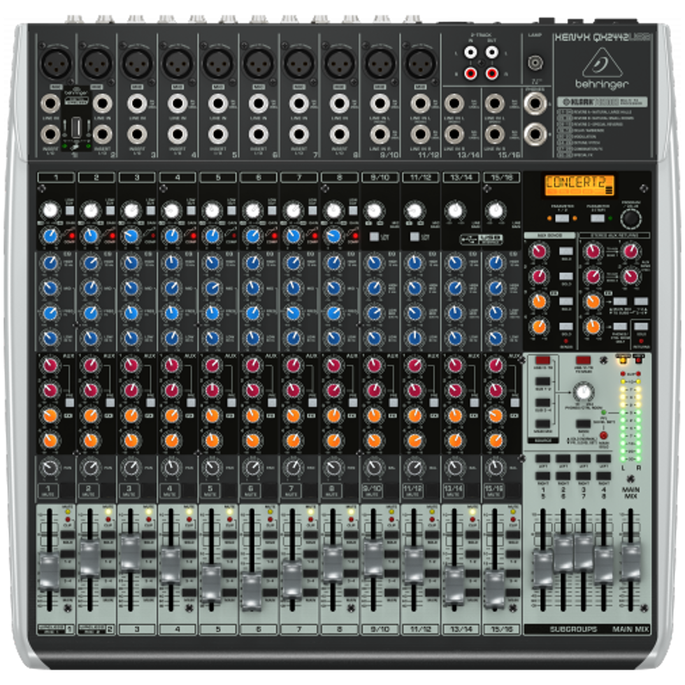 QX2442USB аналоговый микшер Behringer