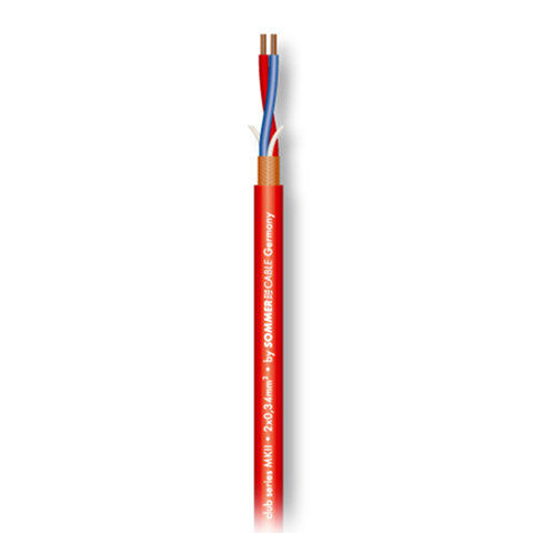 SC-CLUB SERIES MKII RED микрофонный кабель, 2x0,34 мм², красный Sommer Cable