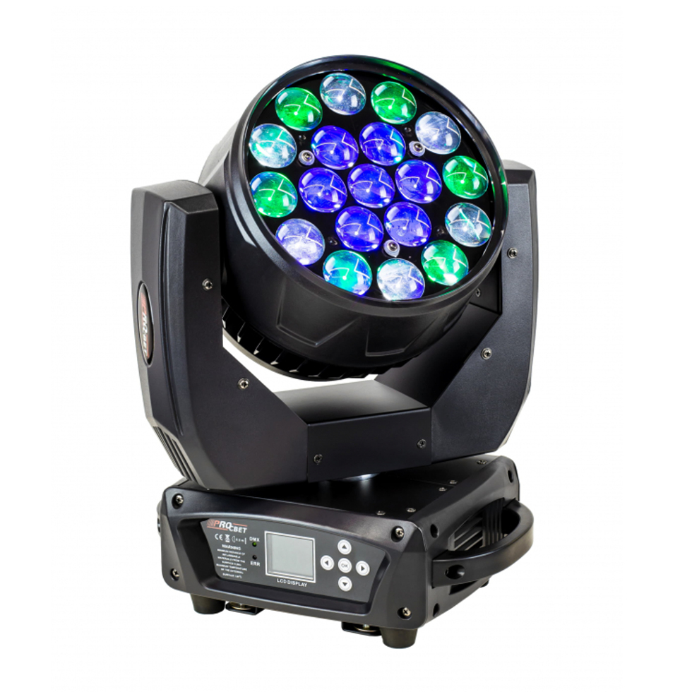 WASH 19-15Z RGBW cветодиодный вращающийся прожектор PROCBET