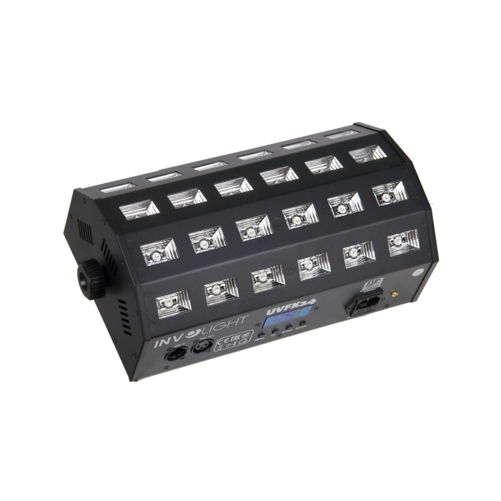 UVFX24 светодиодный ультрафиолет 24х 3Вт, DMX-512 Involight