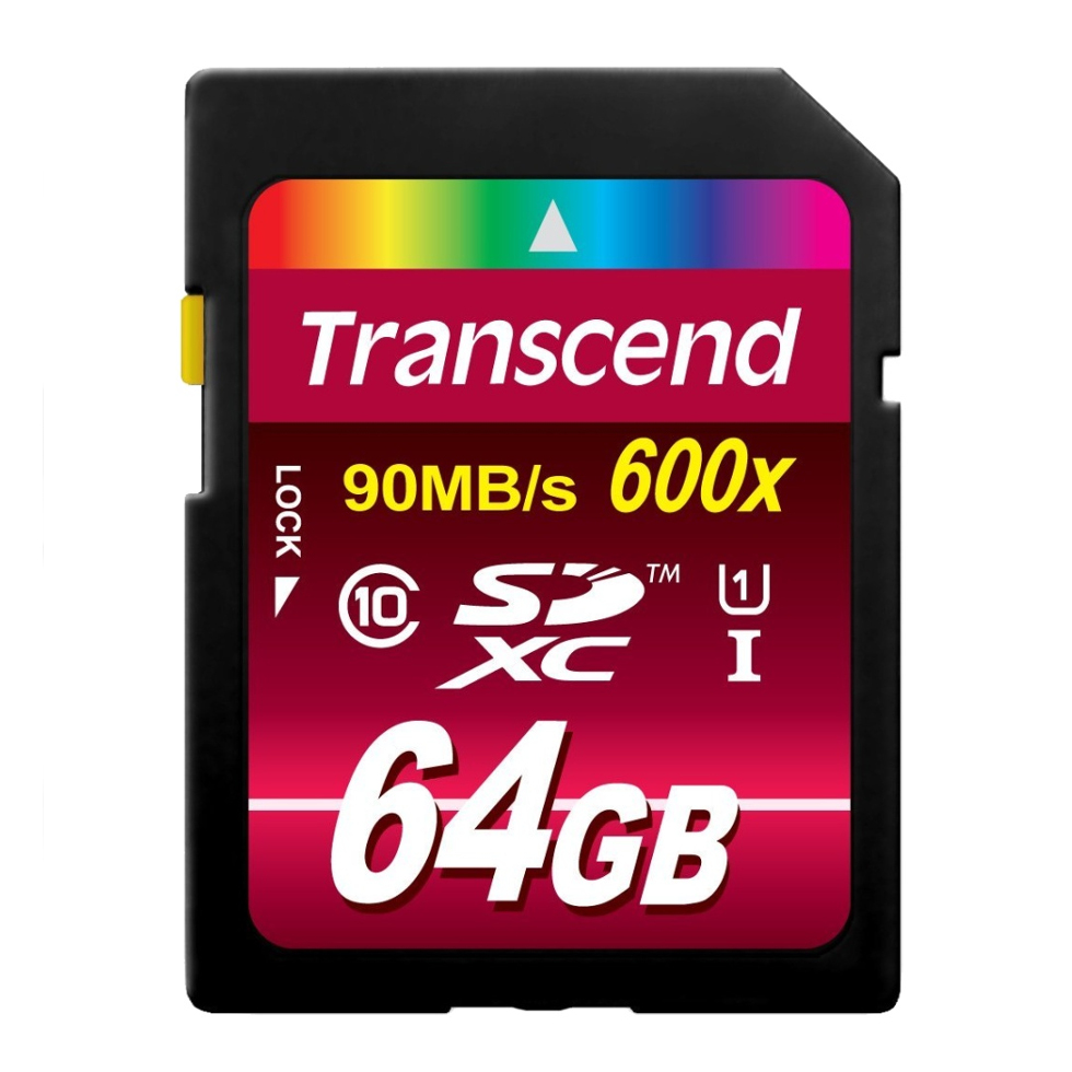 TS64GSDXC10U1 карта памяти Transcend