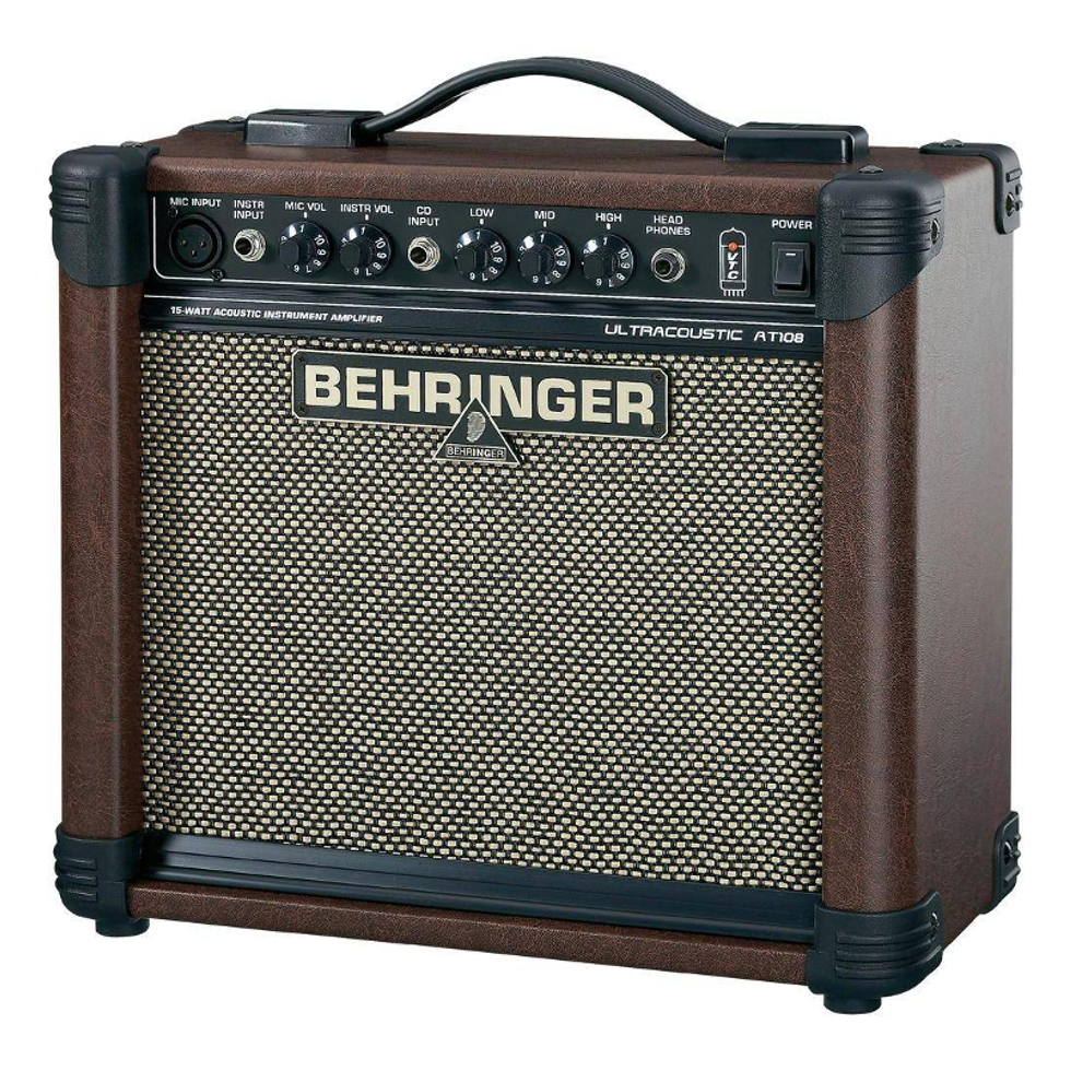 AT108 2-канальный комбоусилитель для ак. инструментов Behringer