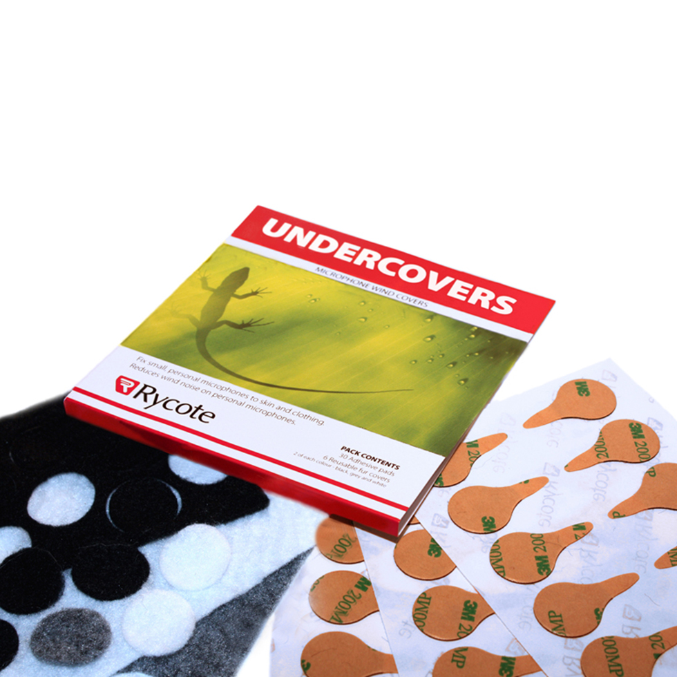 Undercovers, Grey - 25 упак. x 30 Undercovers/30 Stickies Original самоклеящийся крепеж Rycote