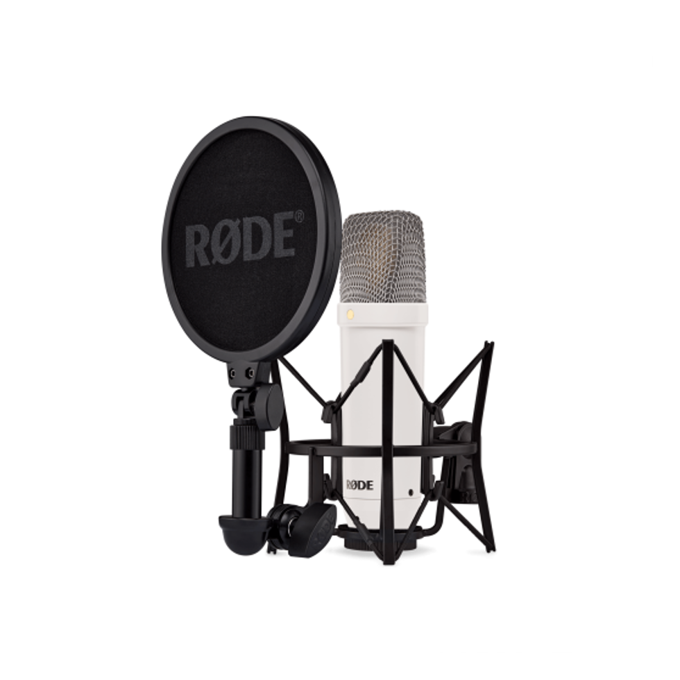 NT1 Signature Series (White) комплект: студийный микрофон, SM6 амортизатор, кабель, чехол RODE