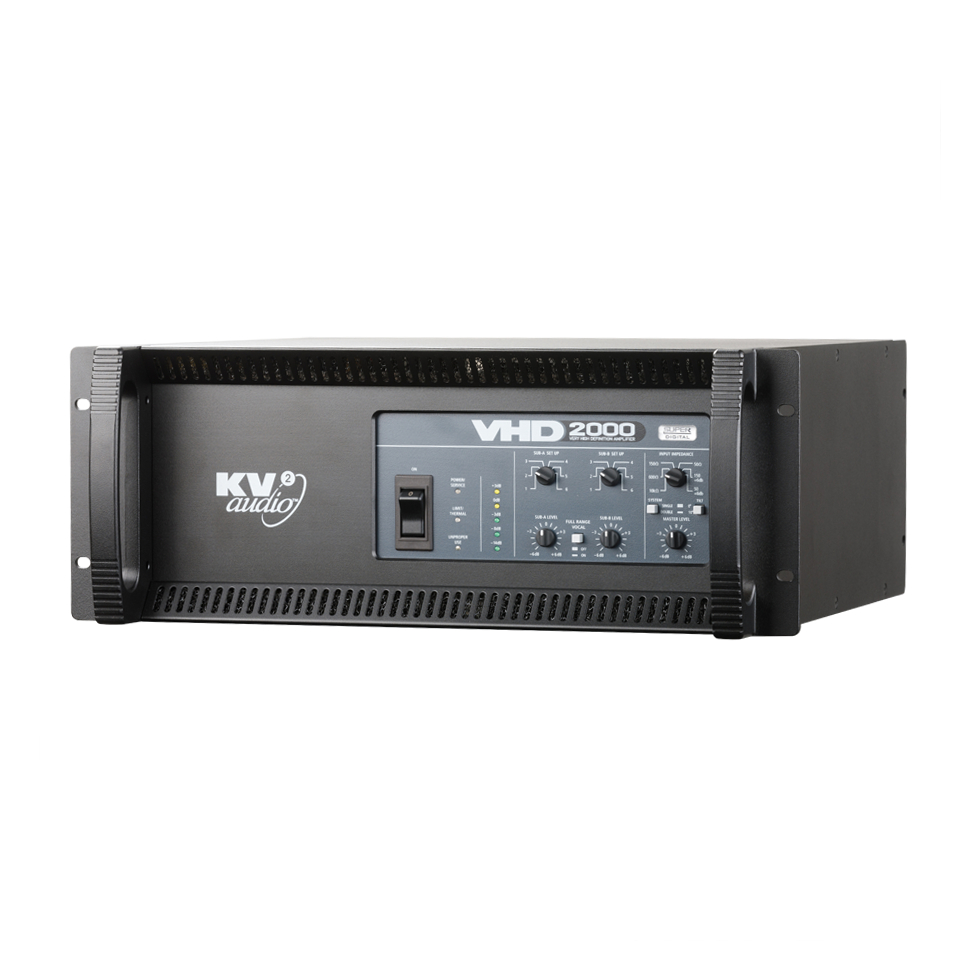 VHD2000 трехполосный усилитель мощности KV2Audio