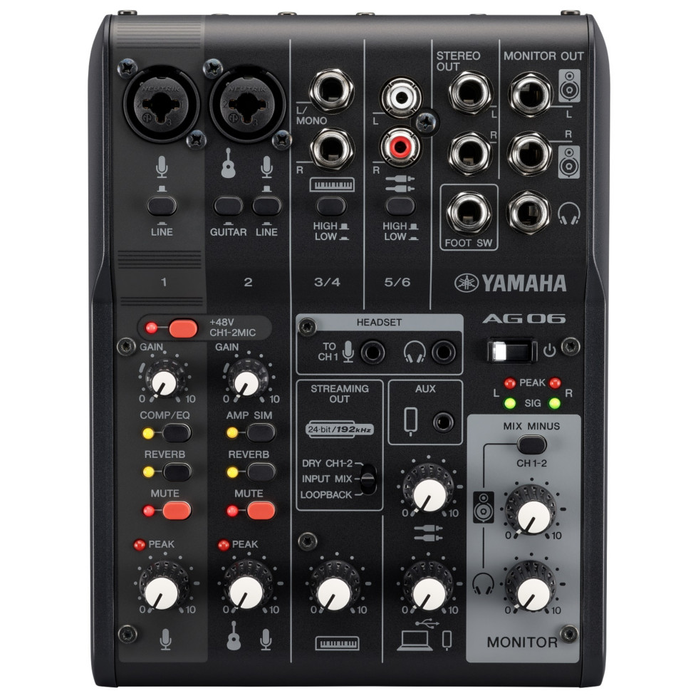 AG06MK2 B аналоговый микшерный пульт Yamaha