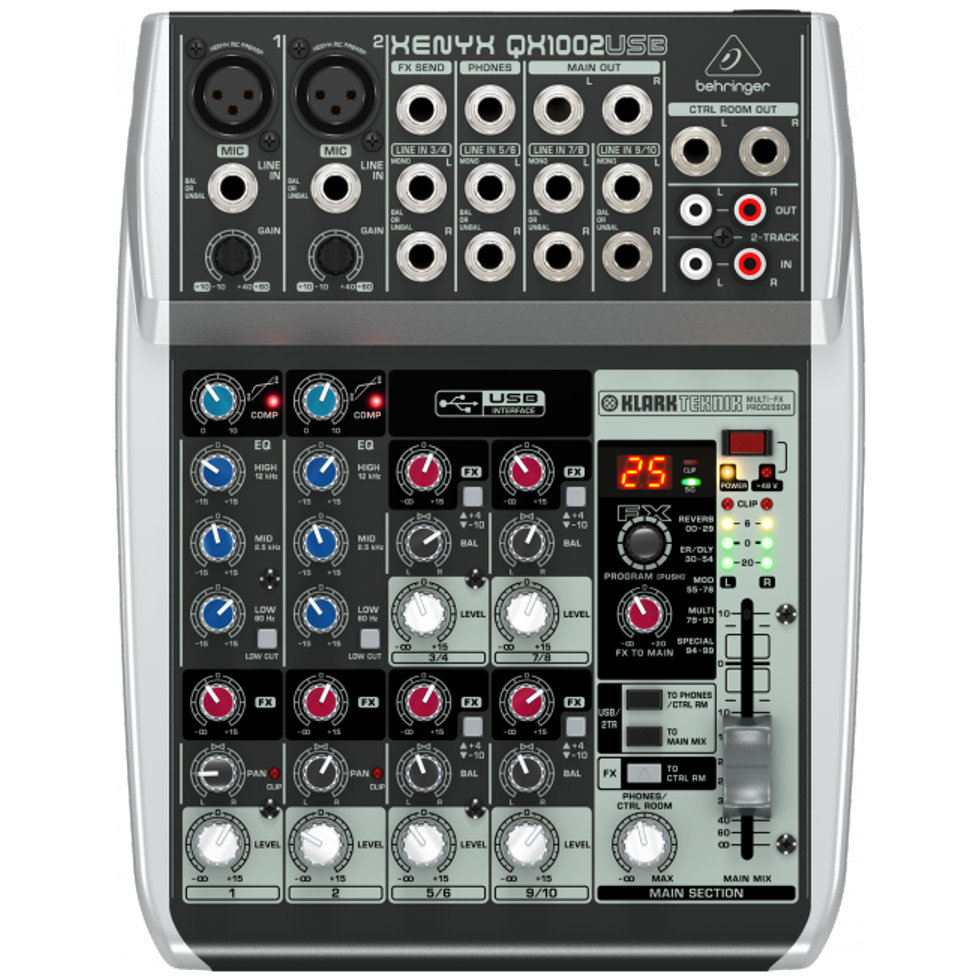QX1002USB аналоговый микшер Behringer