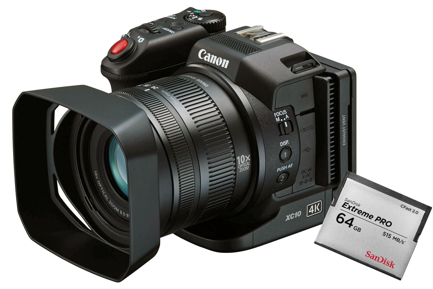XC10 + 64GB CFAST видеокамера с картой памяти в комплекте Canon