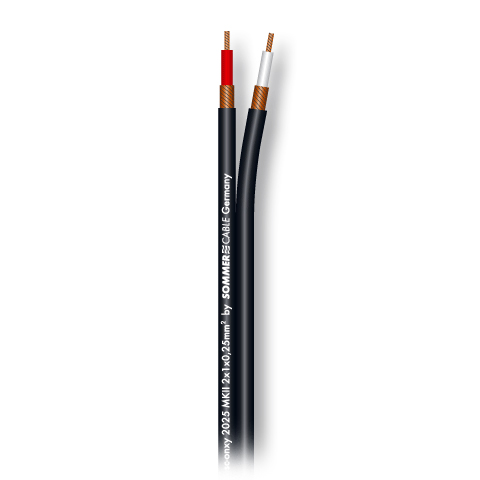 SC-ONYX 2025 MKII BLK инструментальный/патч-кабель сдвоенный, 2x1x0,25 мм², чёрный Sommer Cable