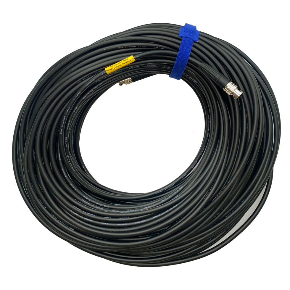 6G SDI BNC-BNC (mob) (black) 70 метров мобильный/сценический кабель (черный) GS-PRO