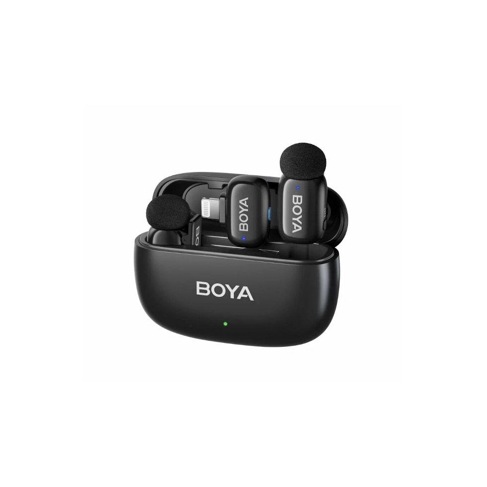 BOYAMINI-12 ультракомпактная двухканальная беспроводная микрофонная система Boya