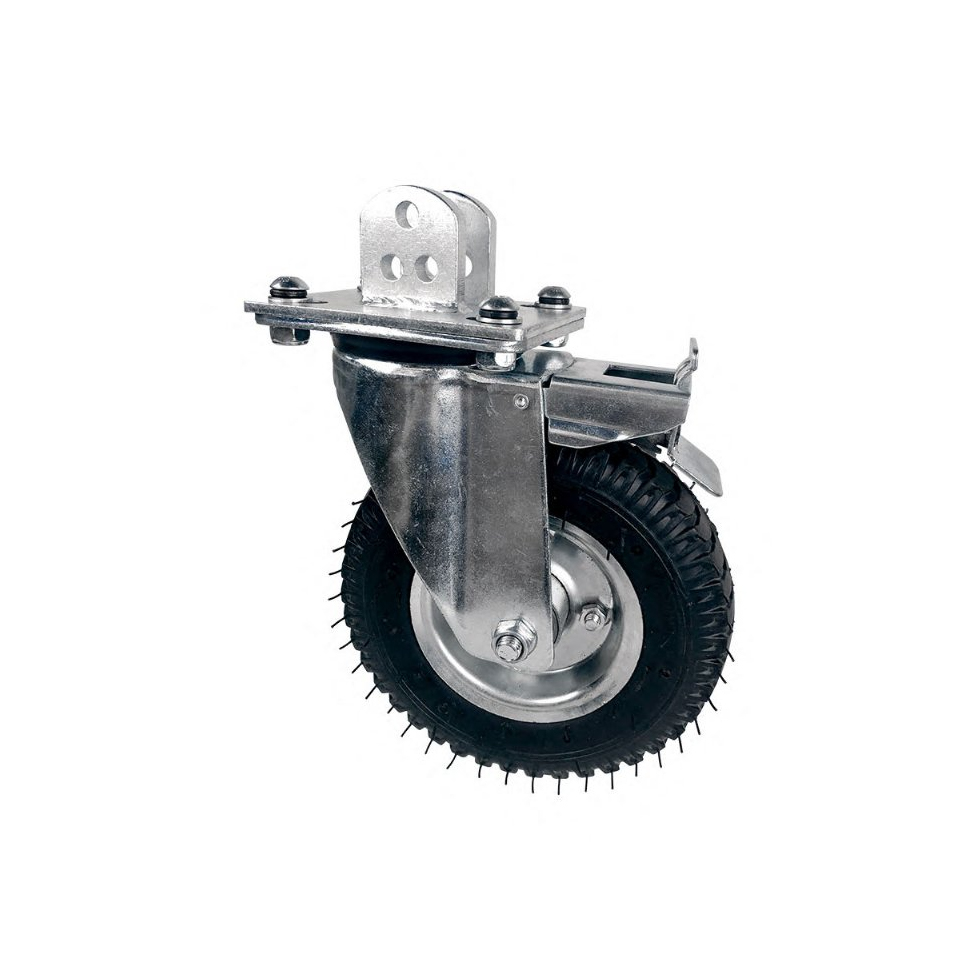 KC-215A Casters dia/215mm Pneumatic wheel w/adapter plate. Комплект колёс KUPO