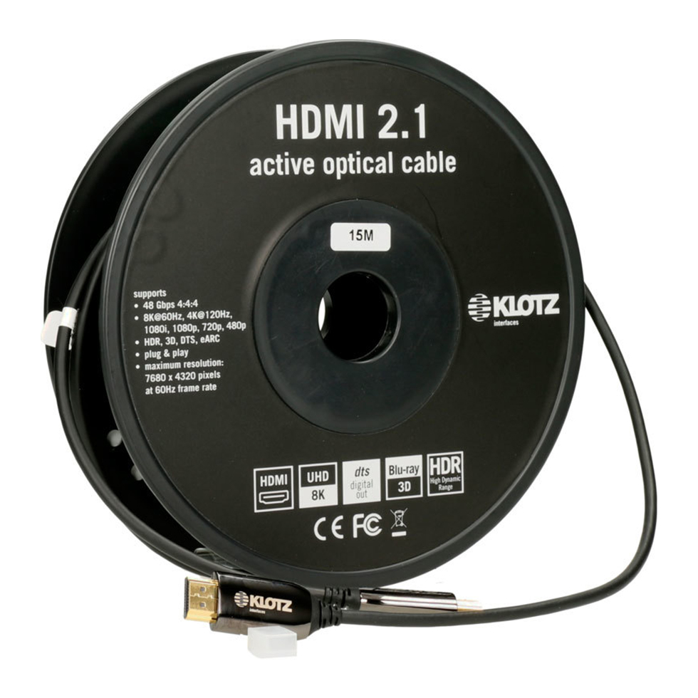 FOAUH015 оптический HDMI-кабель Klotz
