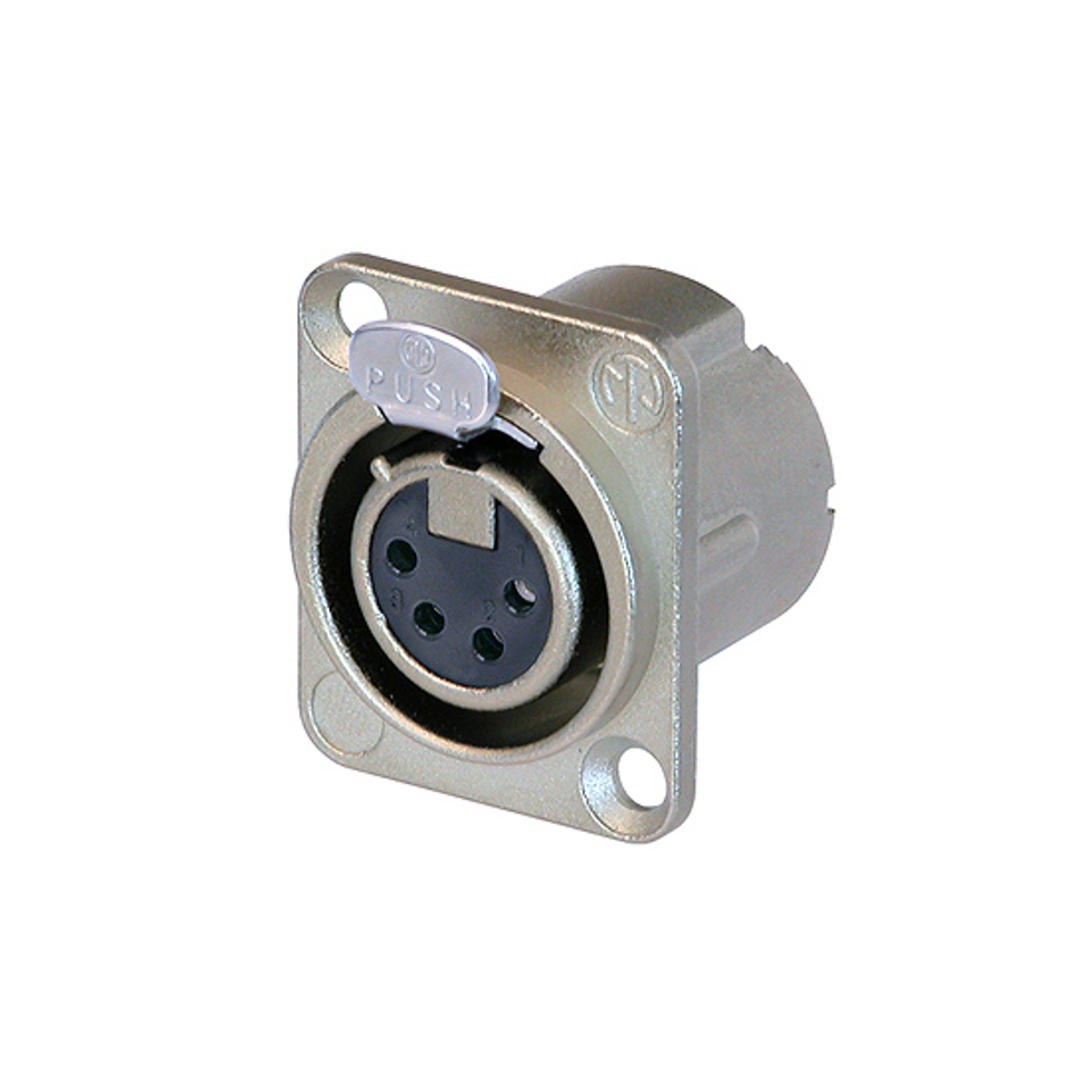 NC4FD-LX панельный разъем XLR Neutrik