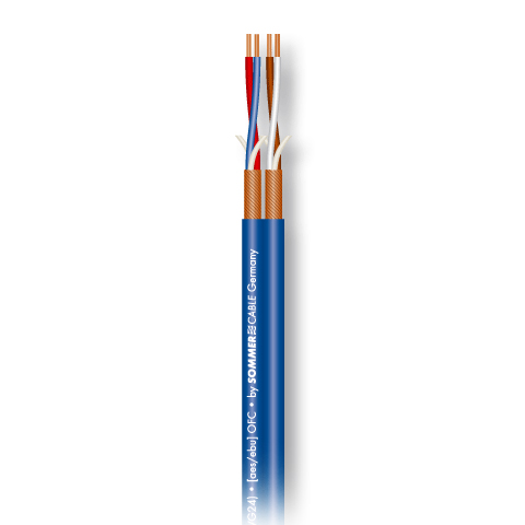 SC-PEACOCK MKII BLU микрофонный кабель сдвоенный, 2x2x0,22 мм², синий Sommer Cable