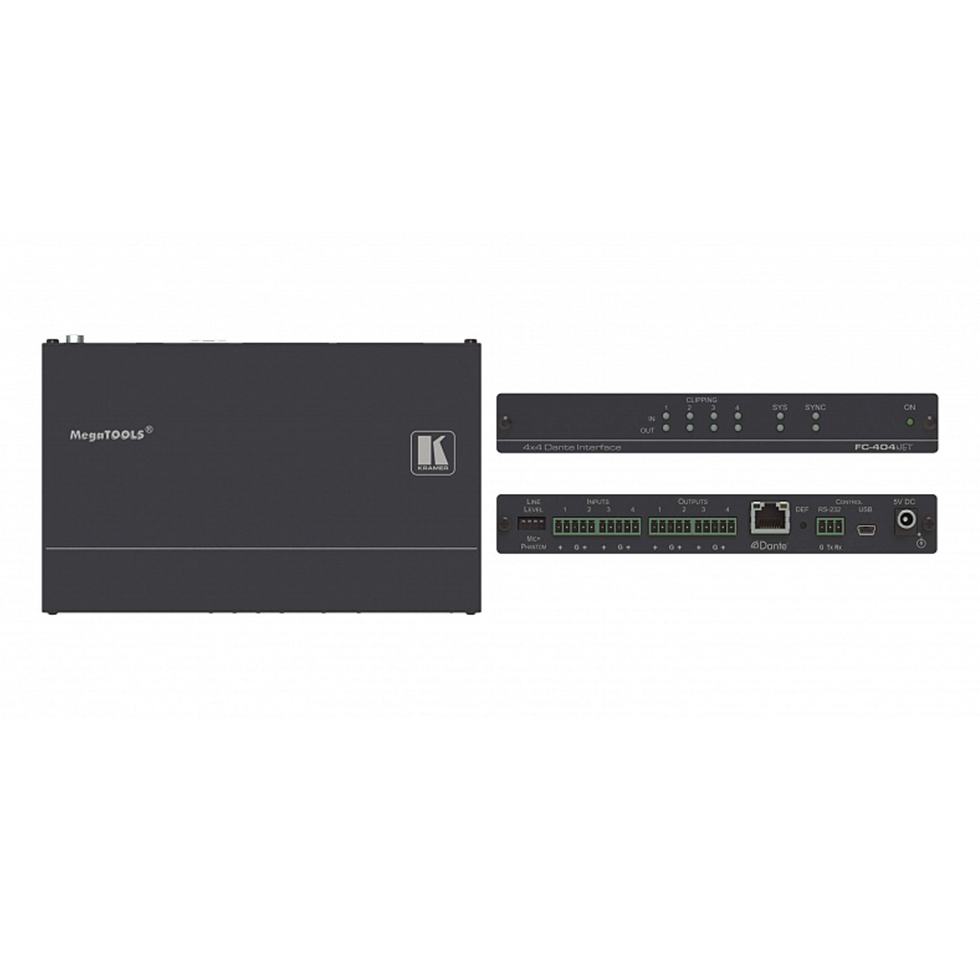 FC-404NET транскодер аналоговых аудиосигналов и интерфейса Kramer