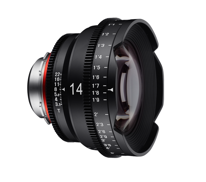 XEEN 14mm T3.1 FF CINE Lens PL кинообъектив с алюминиевым корпусом Samyang