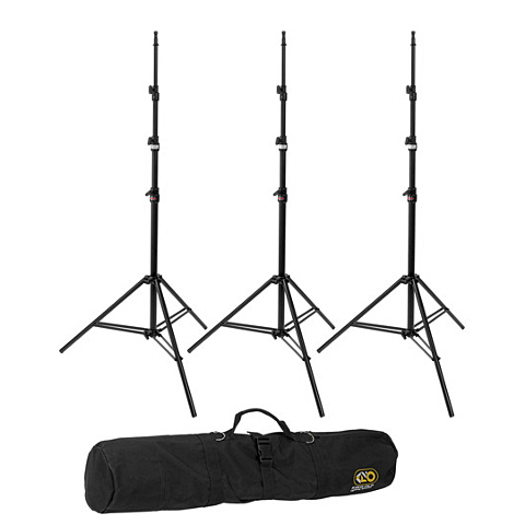 Medium Duty Stands w/ Carry Bag (3-Unit) комплкт штативов Kinoflo