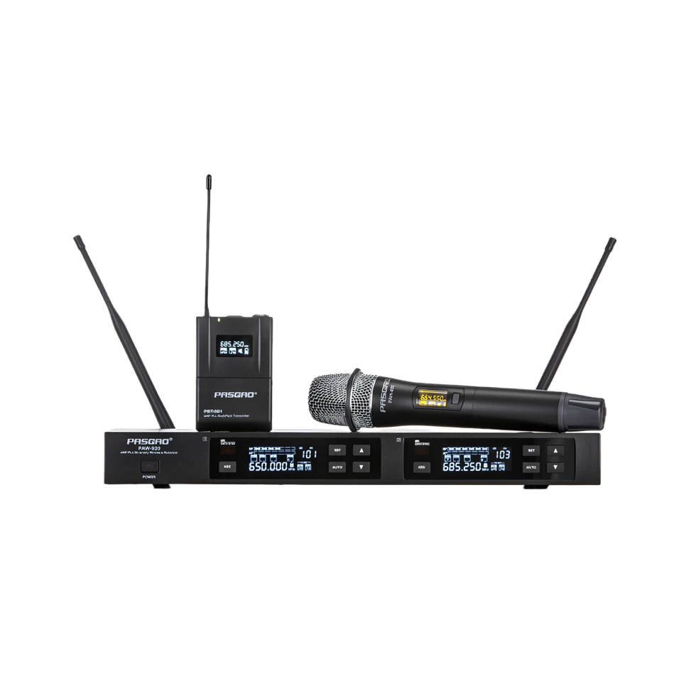 PAW-920/PAH-801/PBT-801 двухканальная радиосистема Pasgao