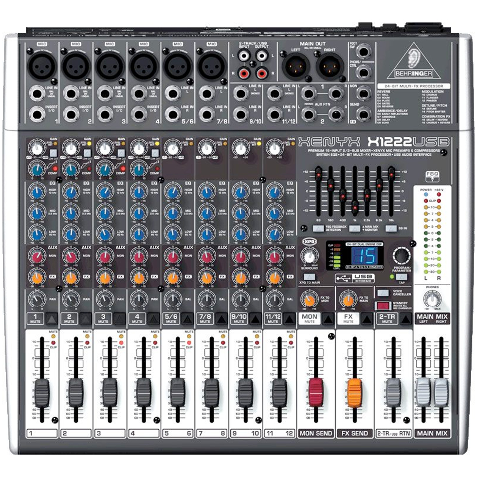 X1222USB аналоговый микшер Behringer