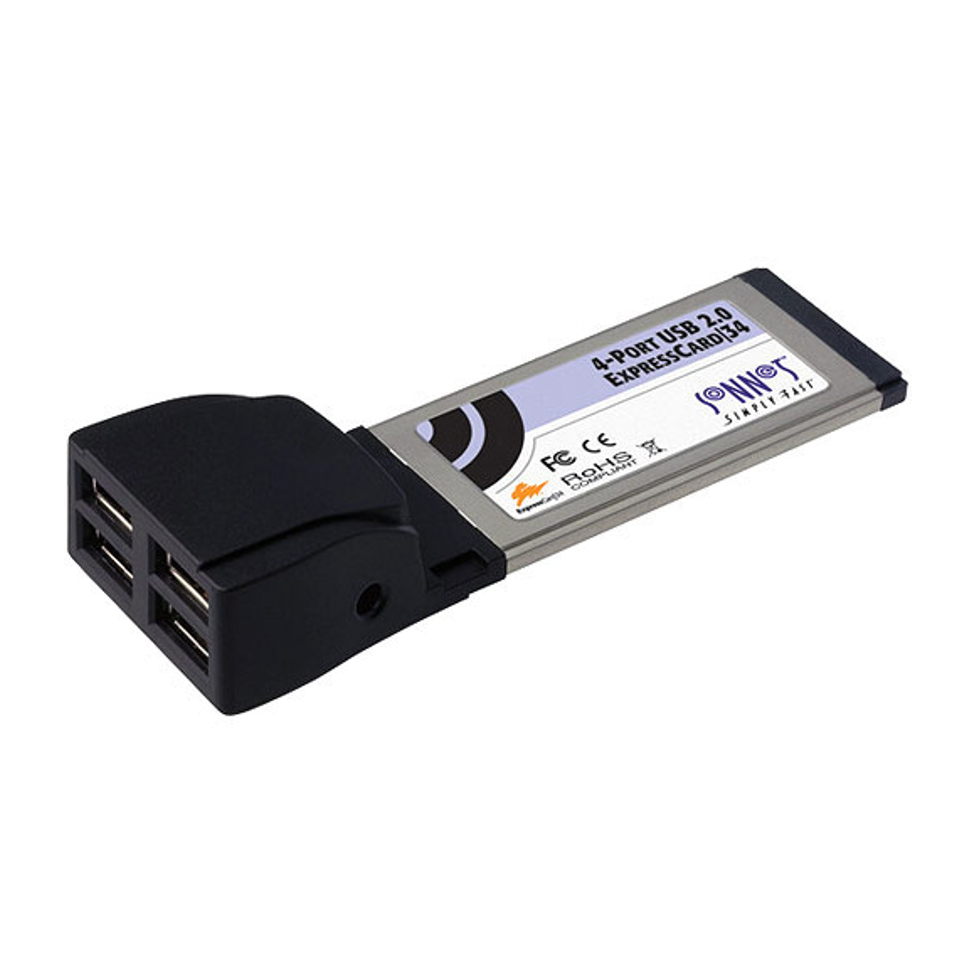 4-Port USB 2.0 ExpressCard/34 4-портовый хост-контроллер USB 2.0 Sonnet