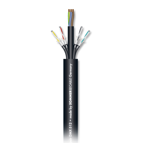 SC-MONOLITH POWER DMX 4 HV комбинированный кабель, чёрный Sommer Cable