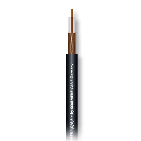 SC-VISIONLINE BLK видеокабель 1,0/6,6, 75 Ом, PE, чёрный Sommer Cable