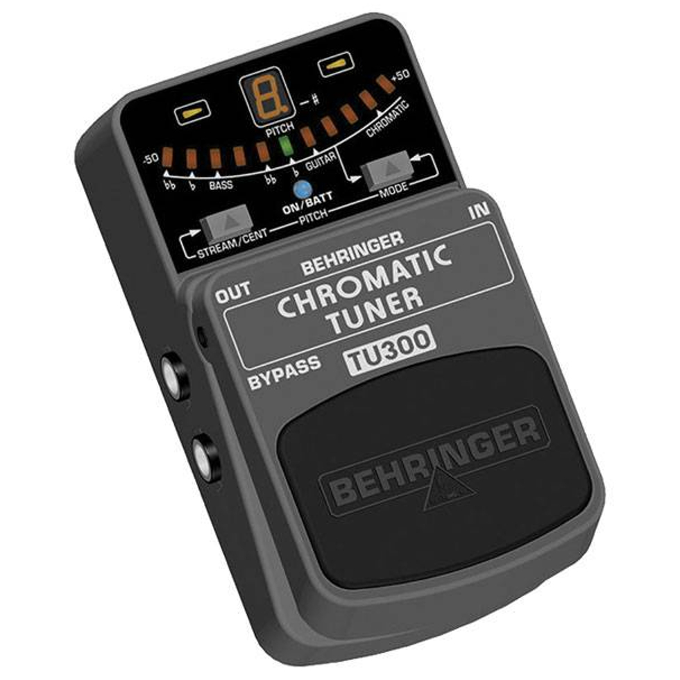 TU300 педаль-хроматический тюнер для настройки гитар/бас-гитар Behringer