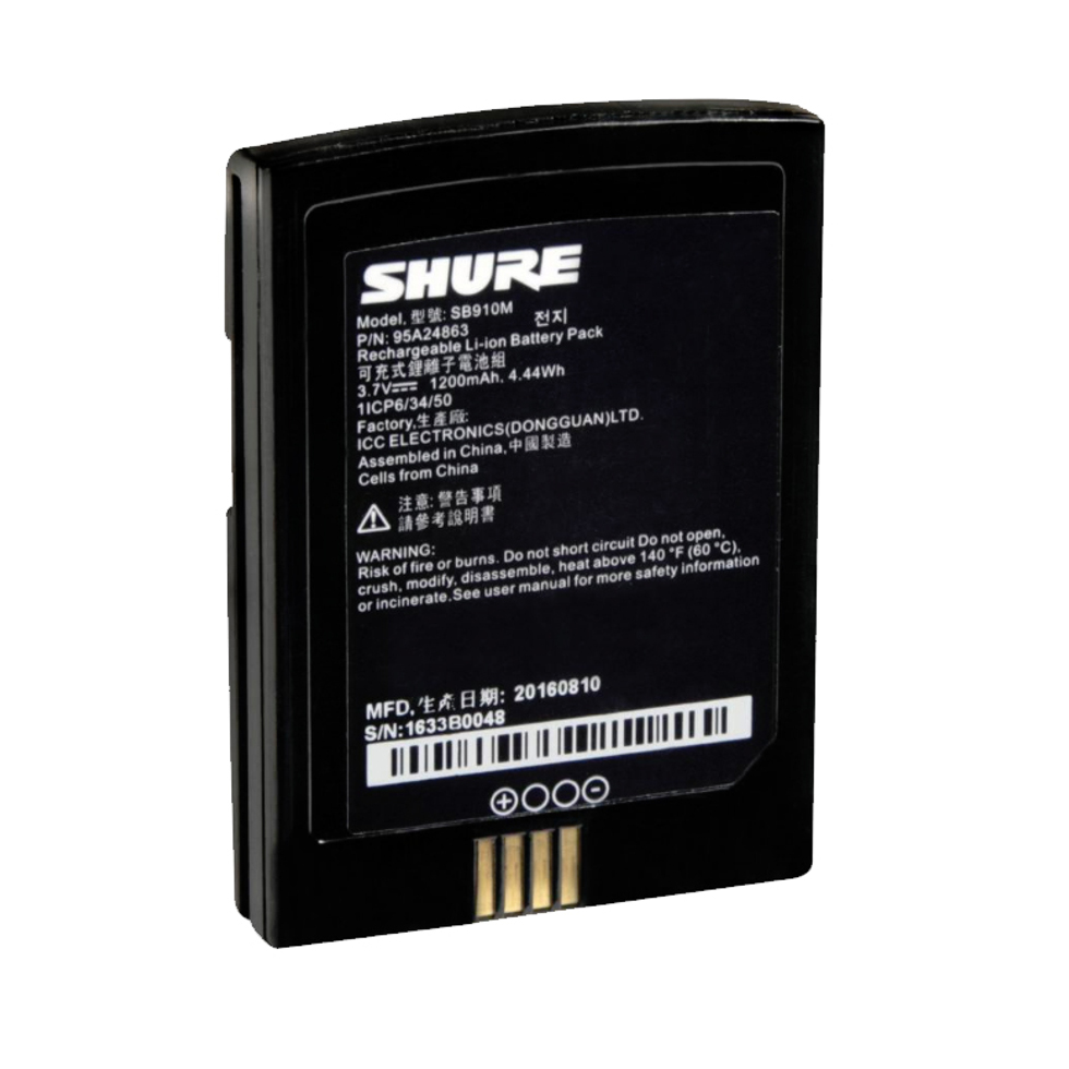 SB910M аккумулятор Shure