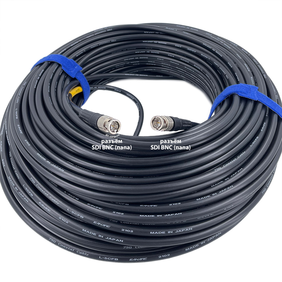 6G SDI BNC-BNC (inst) (black) 100 метров закладной/инсталляционный кабель (черный) GS-PRO