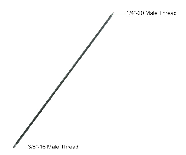 C Stand boom 1/4"&3/8" treads 120 cm кронштейн удлинительный E-Image