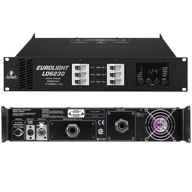 LD 6230 EUROLIGHT диммер 6 каналов Behringer