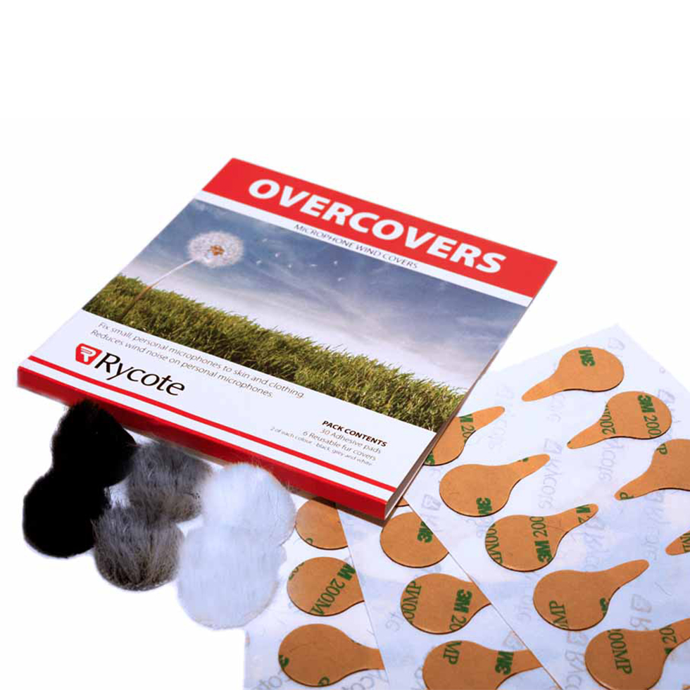 Overcovers, Mix Colours – 25packs x 6 fur discs (mixed)/30 Stickies комплект ветрозащиты Rycote