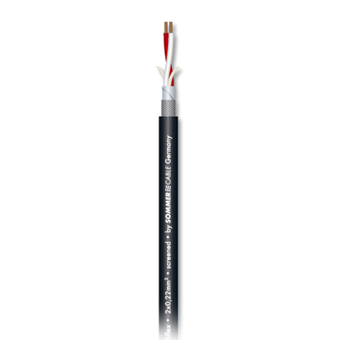 SC-SOURCE MKII HIGHFLEX BLK микрофонный кабель, 2x0,25 мм², чёрный Sommer Cable
