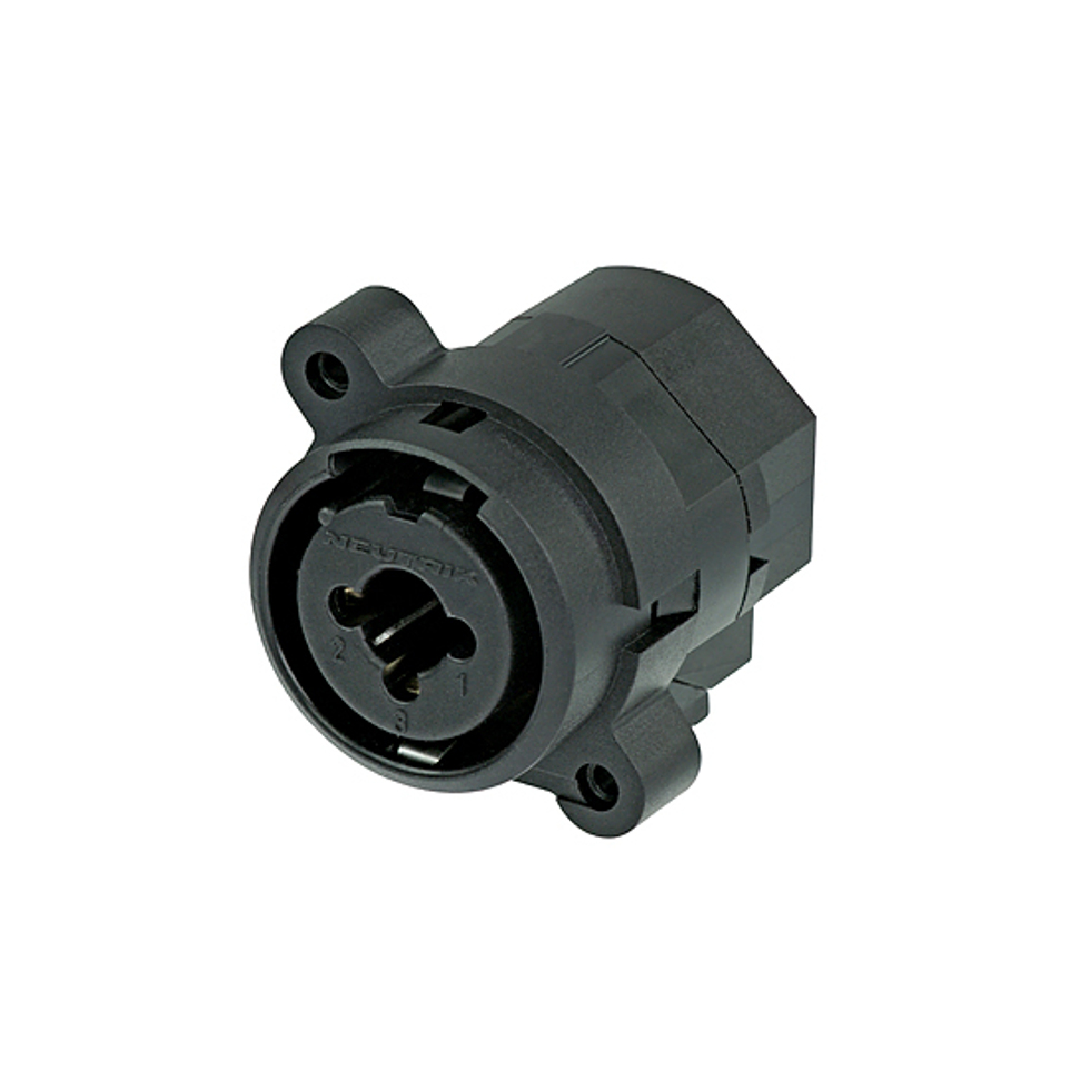 NCJ10FI-S-0 панельный комбинированный разъем XLR3 + Jack Neutrik