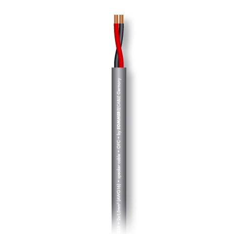 SC-MERIDIAN MOBILE SP215 GRY акустический кабель, 2x1,5 мм², серый Sommer Cable