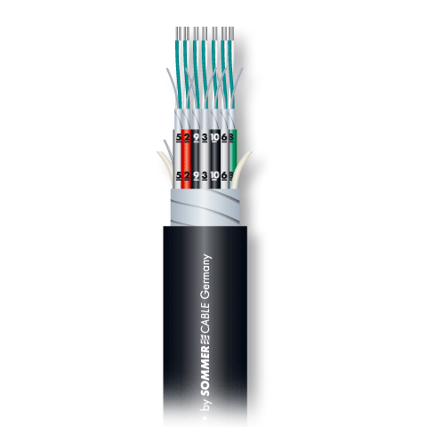 SC-MISTRAL MCF32 аудиомультикор, 32x2x0,22 мм², чёрный Sommer Cable