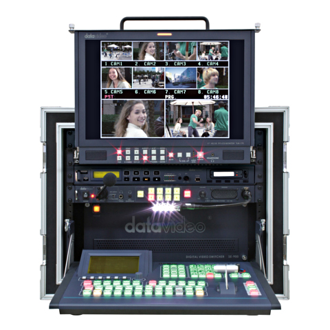 MS-900 с 8 платами входов мобильная телестудия DataVideo