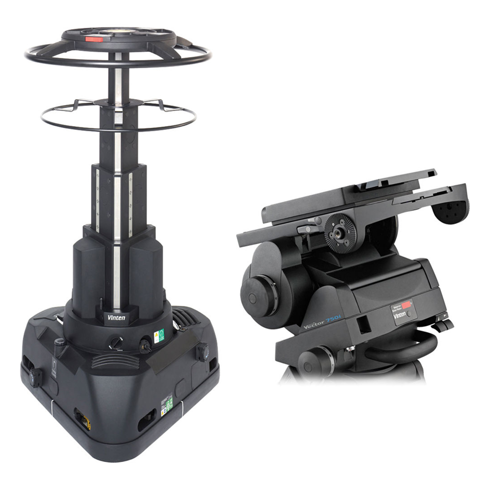 Vector 750i, VRi Box, Quattro SE and pan bar mounted PDA Package штативаня голова в комплекте Vinten
